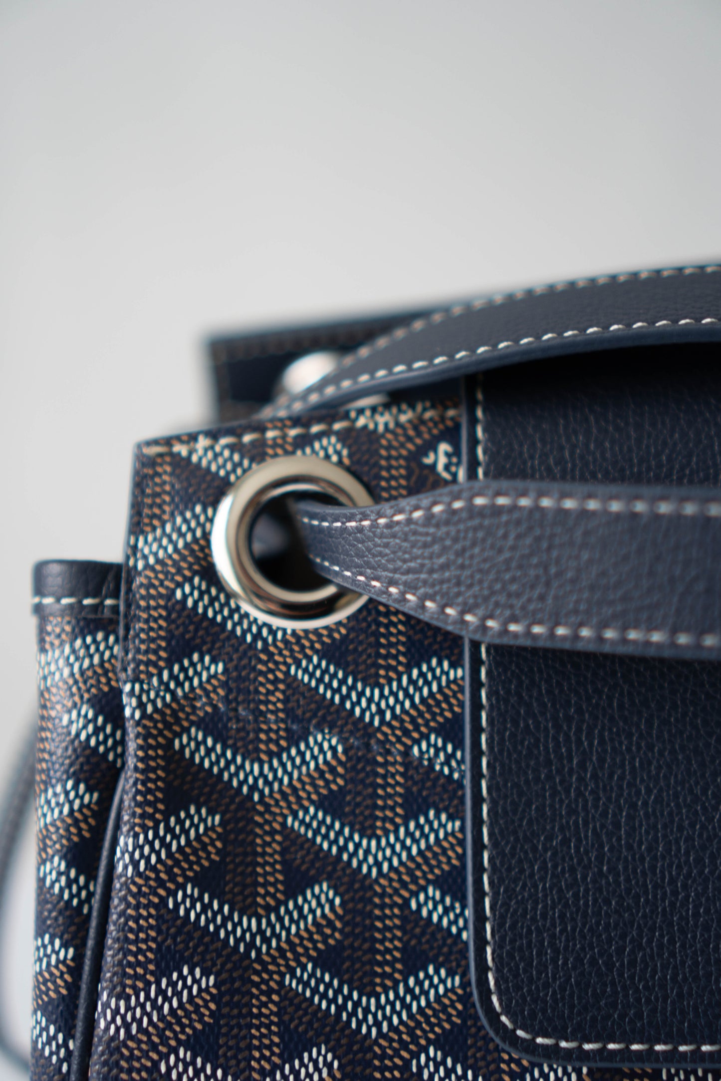 Rouette Souple PM – Navy Blue Monogram with Palladium Hardware