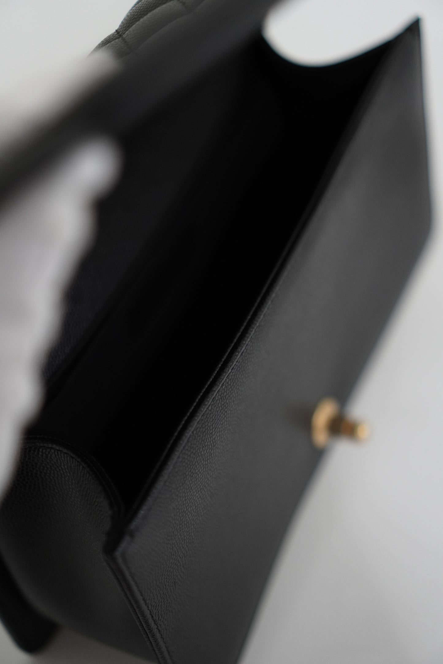 Le Boy in Old Medium Black Chevron Caviar with Brush Gold Hardware
