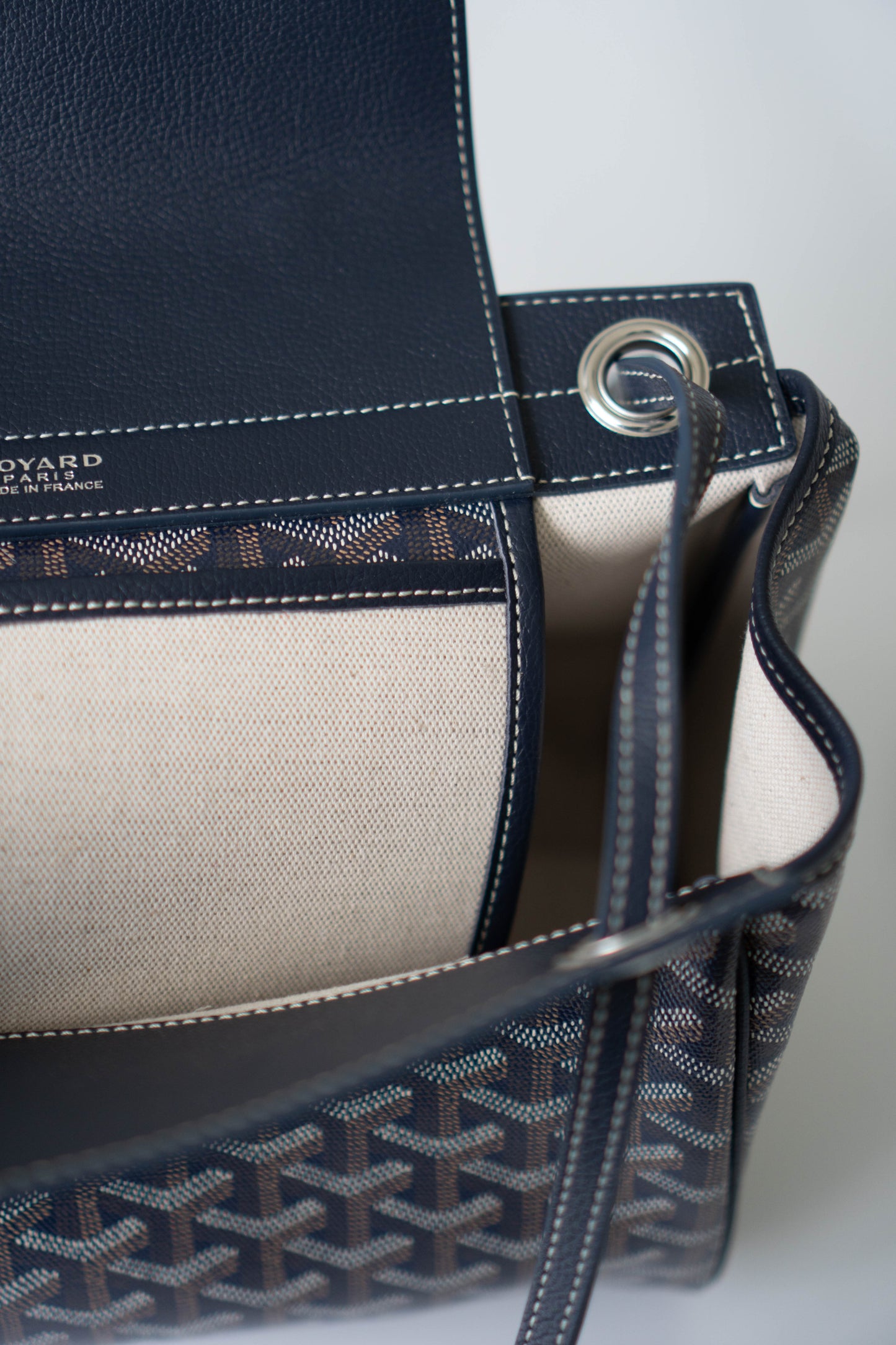 Rouette Souple PM – Navy Blue Monogram with Palladium Hardware