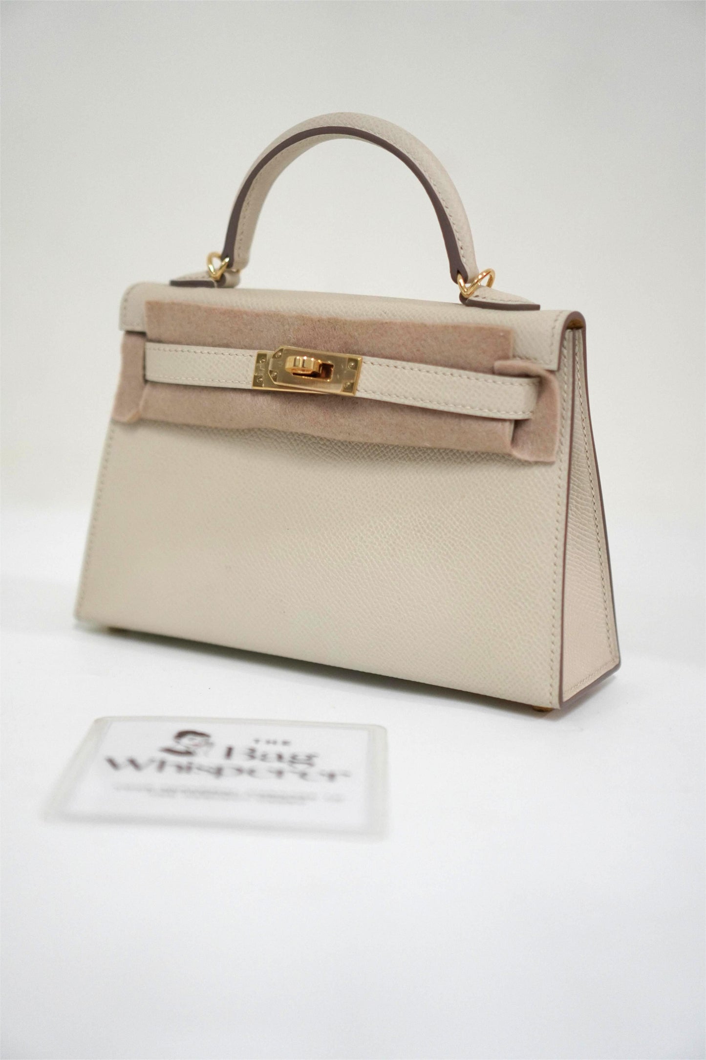Mini KL in Craie Epsom Leather Gold Hardware