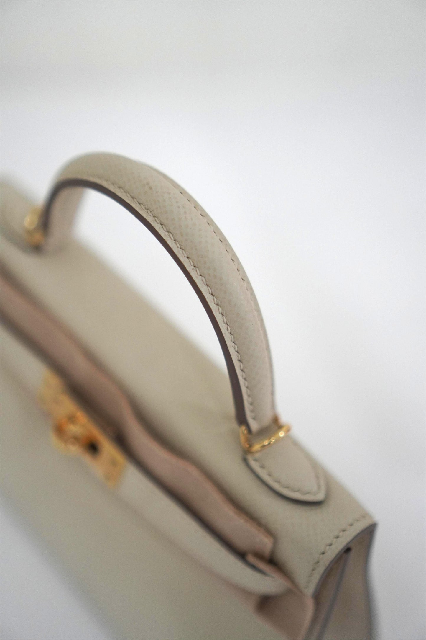 Mini KL in Craie Epsom Leather Gold Hardware