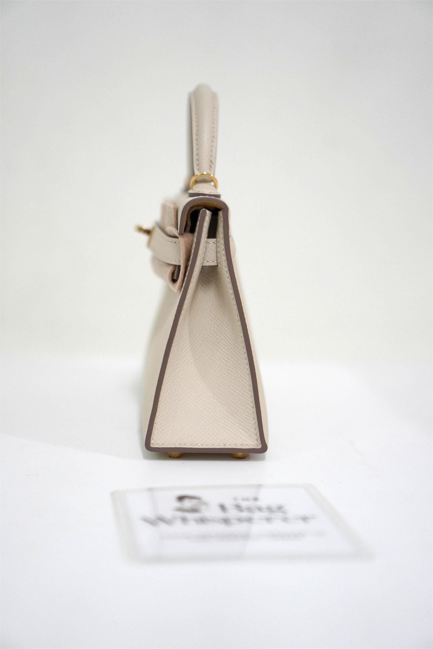 Mini KL in Craie Epsom Leather Gold Hardware