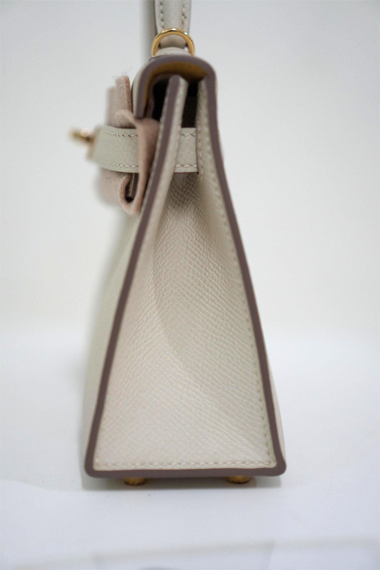 Mini KL in Craie Epsom Leather Gold Hardware