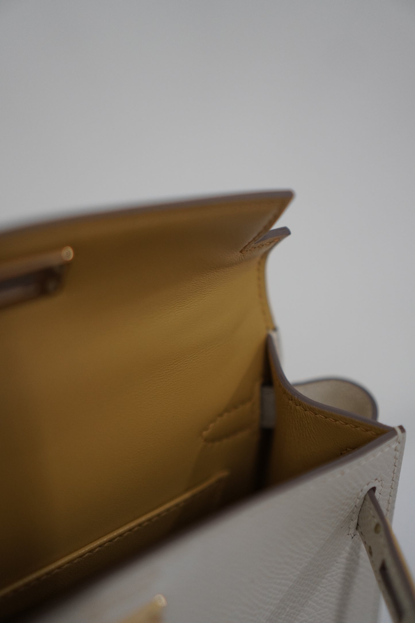 Mini KL in Craie Epsom Leather Gold Hardware