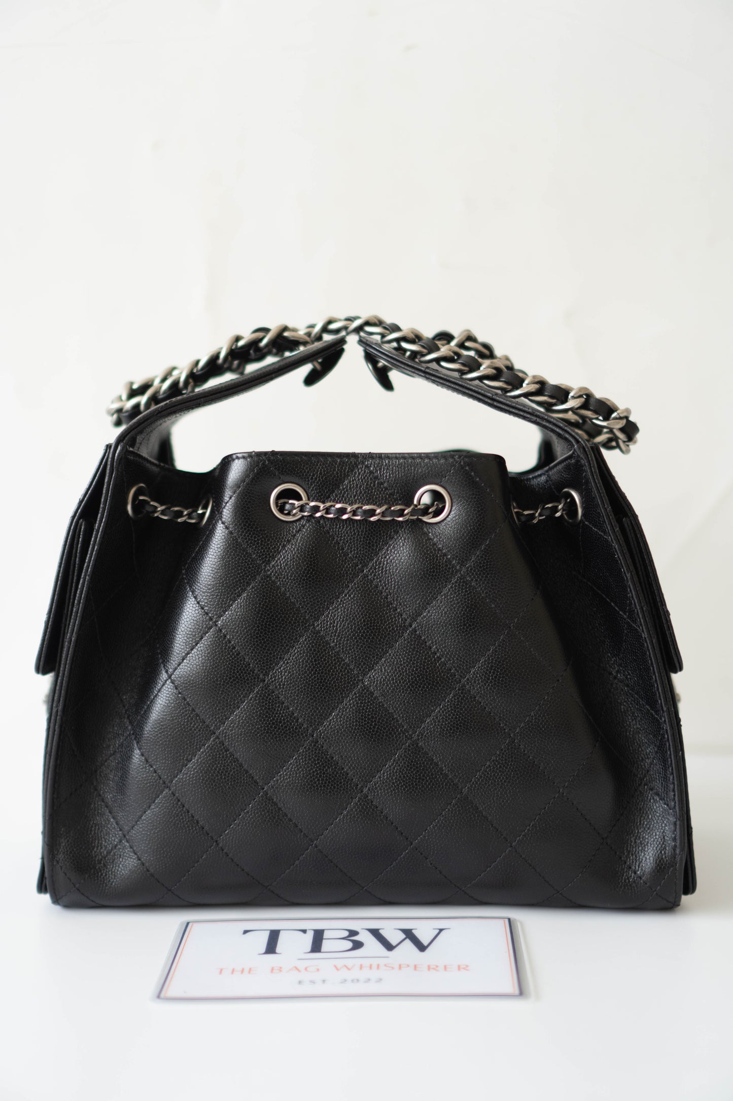 C25 Caviar Leather with Ruthenium-finish metal Size Small