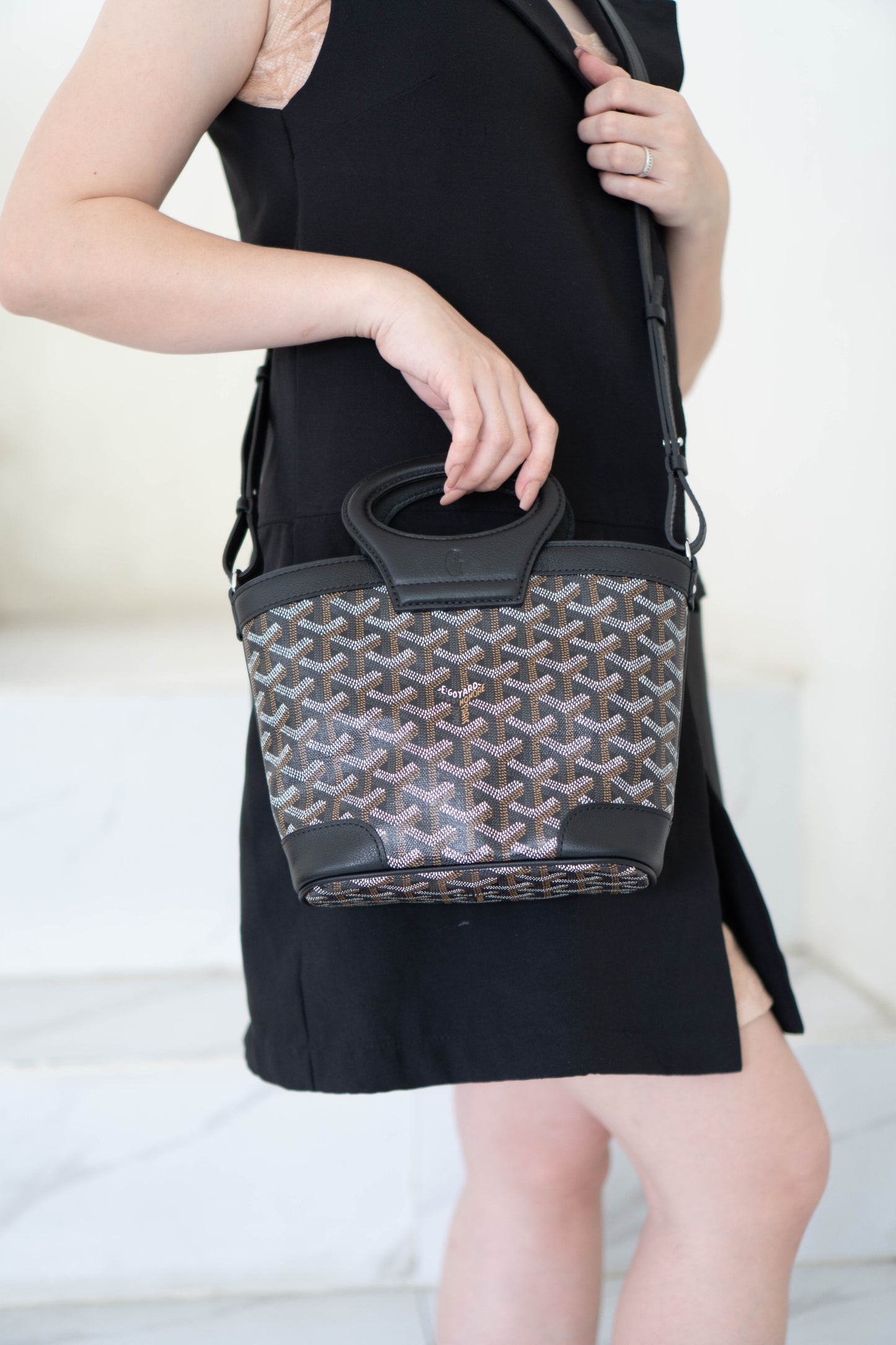 Beluga Mini Bag – Black Monogram with Palladium Hardware