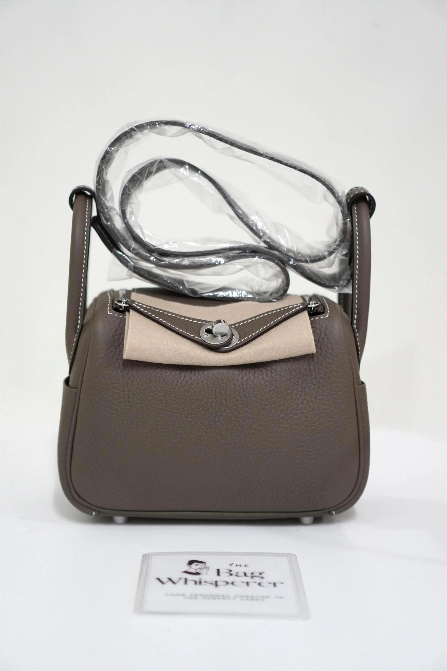 Mini Lindy in Etoupe Clemence and Palladium Hardware