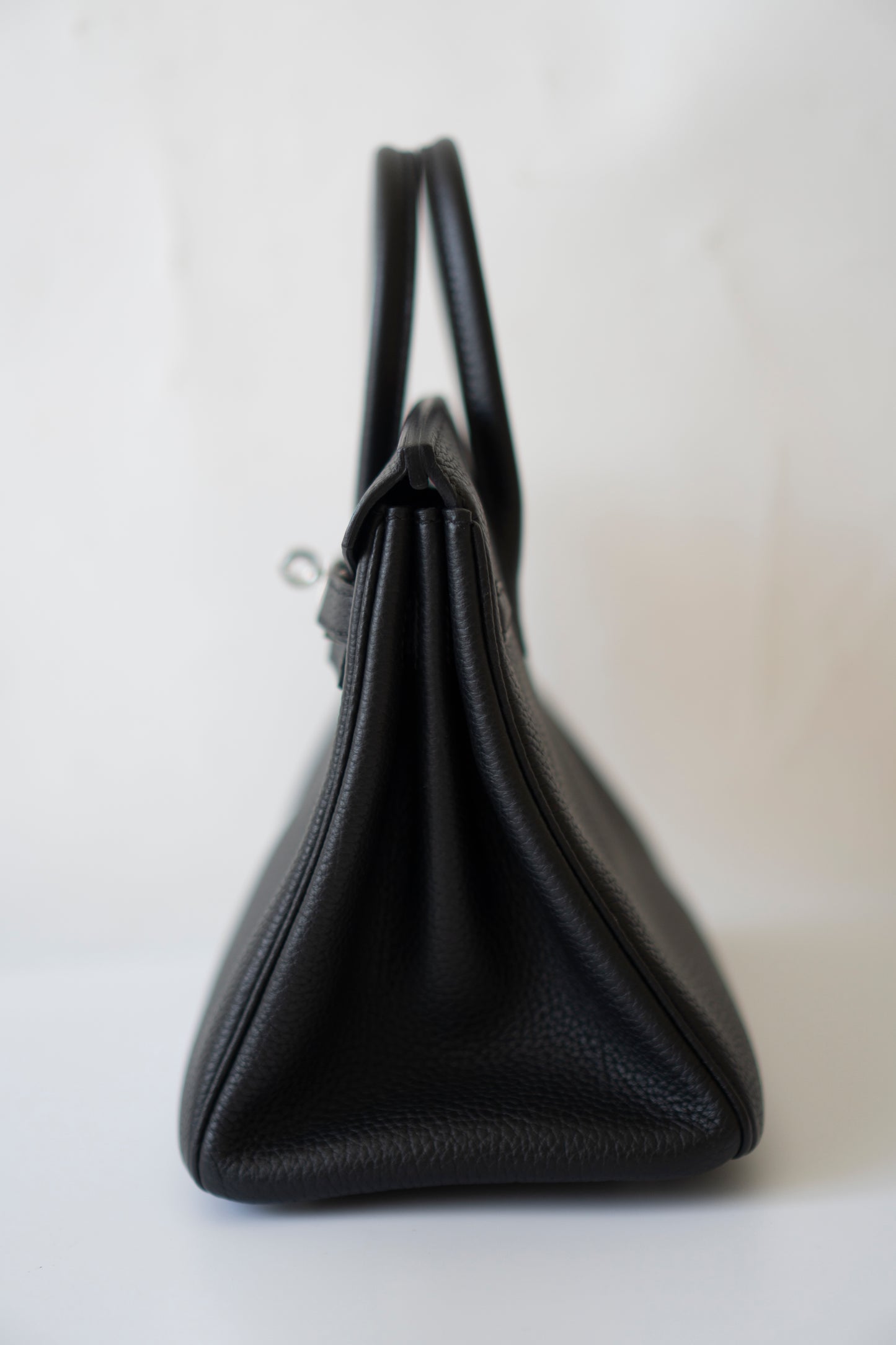 BK 25 Noir Togo with Palladium Hardware – Natural Veining
