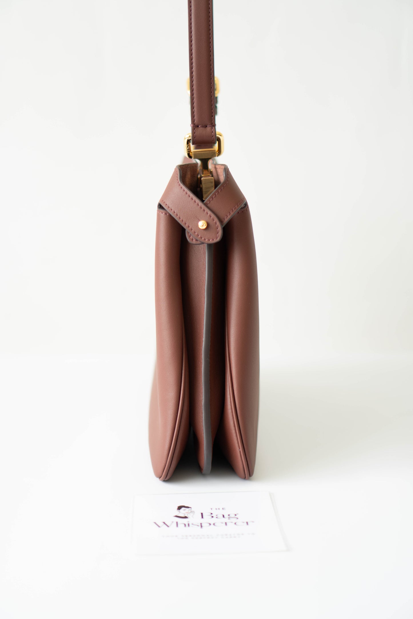 Peeka boo Soft Medium – Burgundy with Gold Hardware