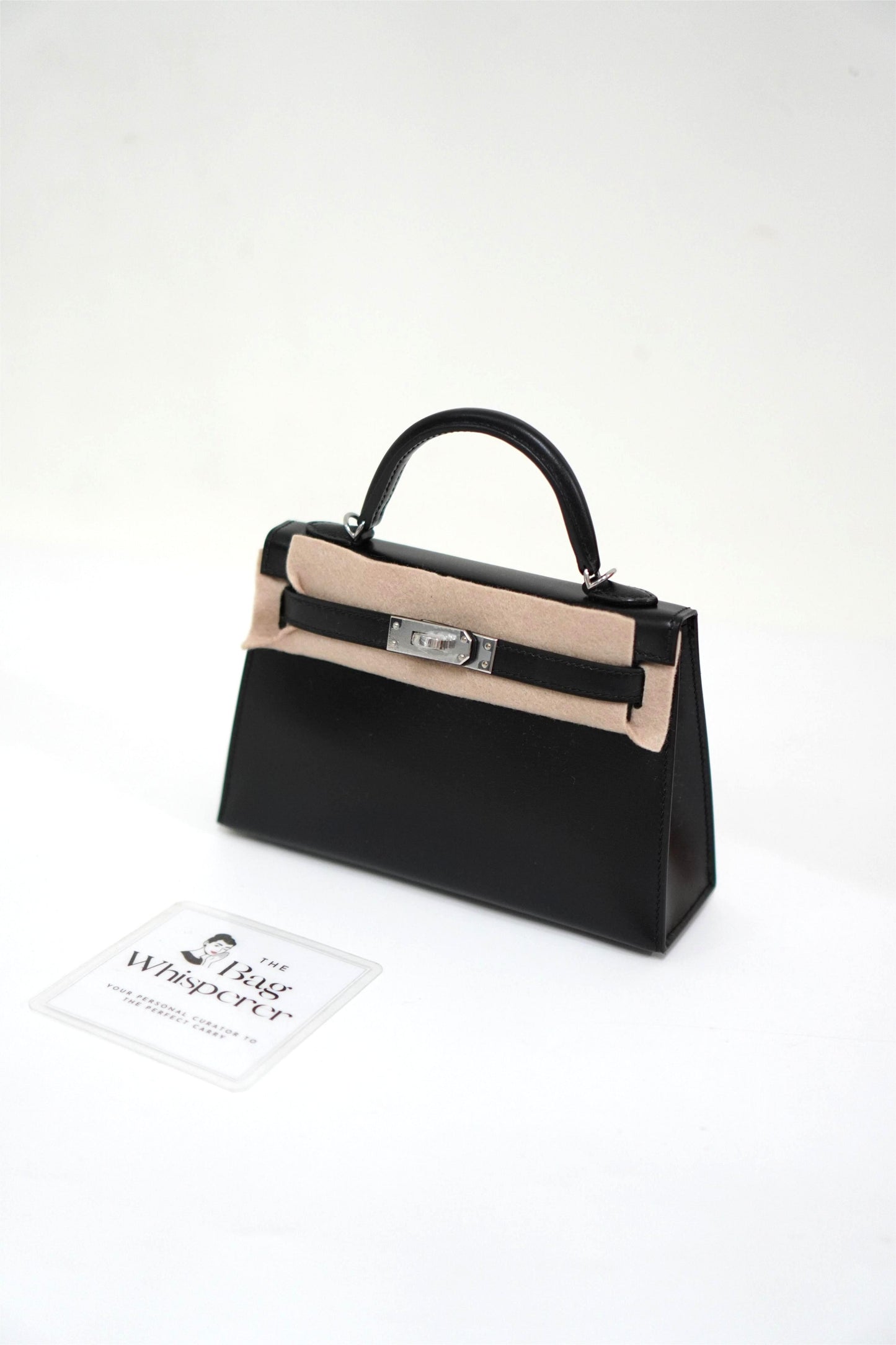 Mini KL in Noir Box Calf Leather