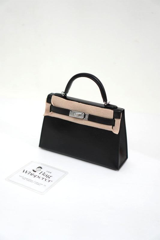 Mini KL in Noir Box Calf Leather