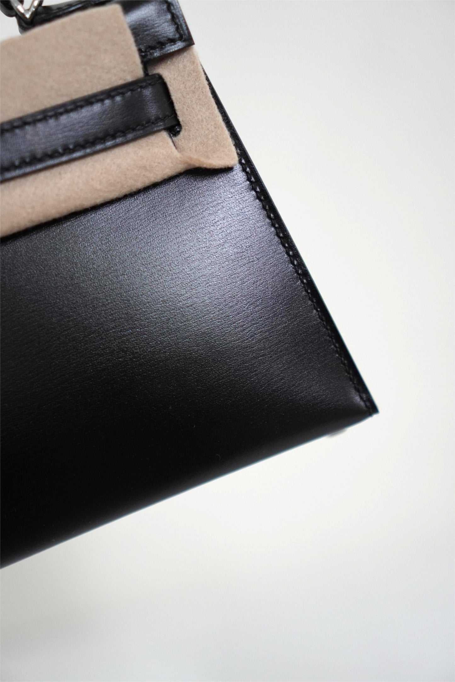 Mini KL in Noir Box Calf Leather