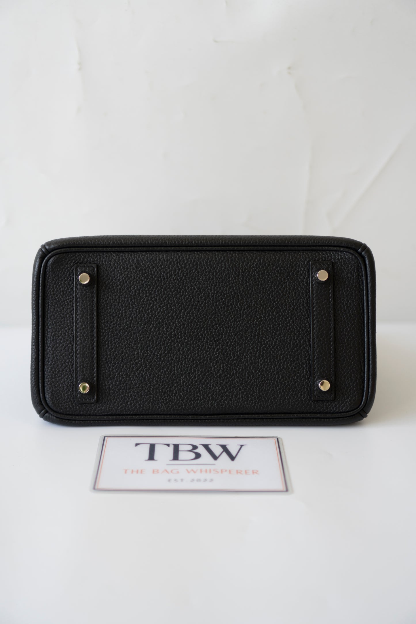 BK 25 Noir Togo with Palladium Hardware – Natural Veining