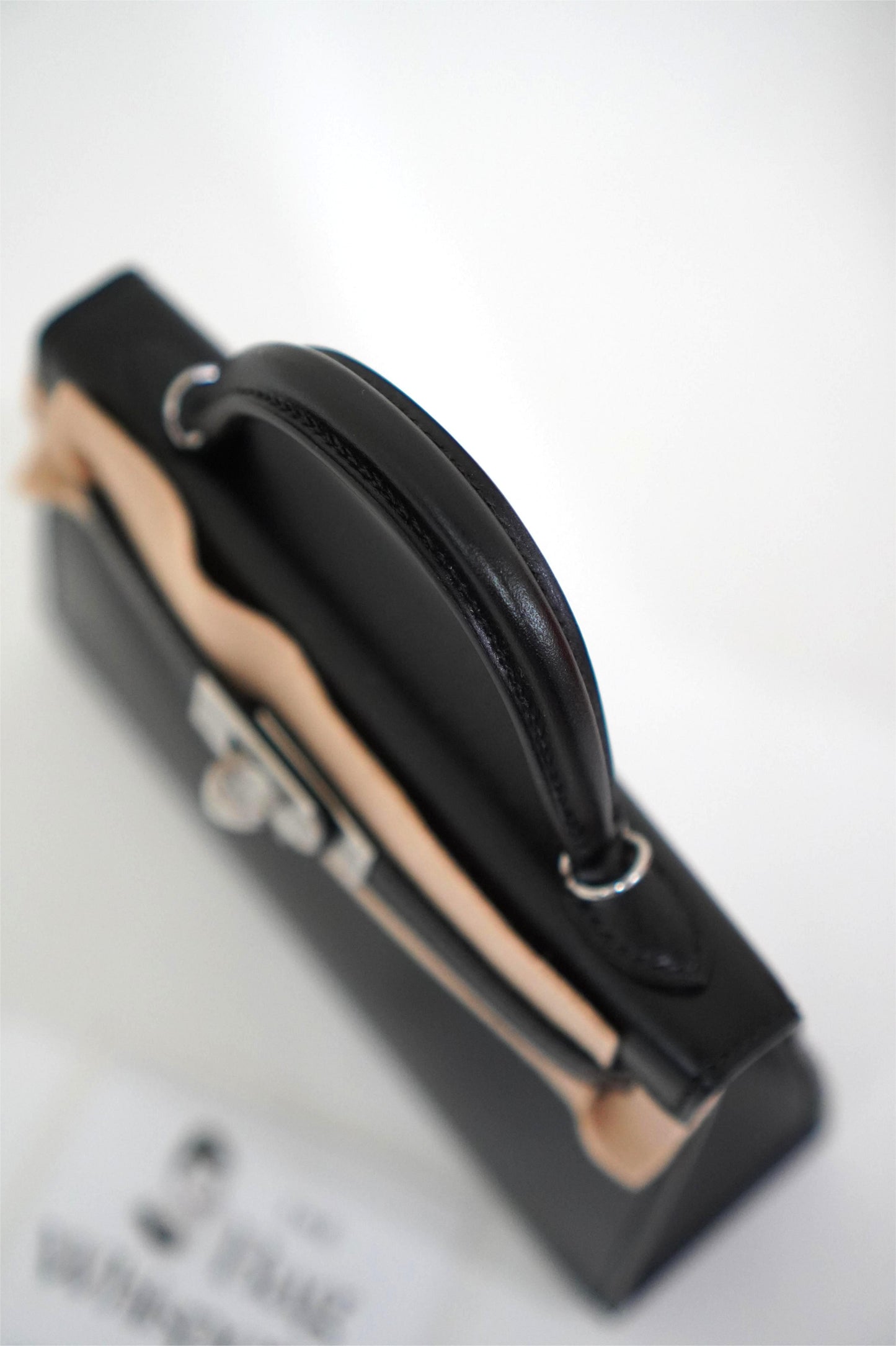 Mini KL in Noir Box Calf Leather
