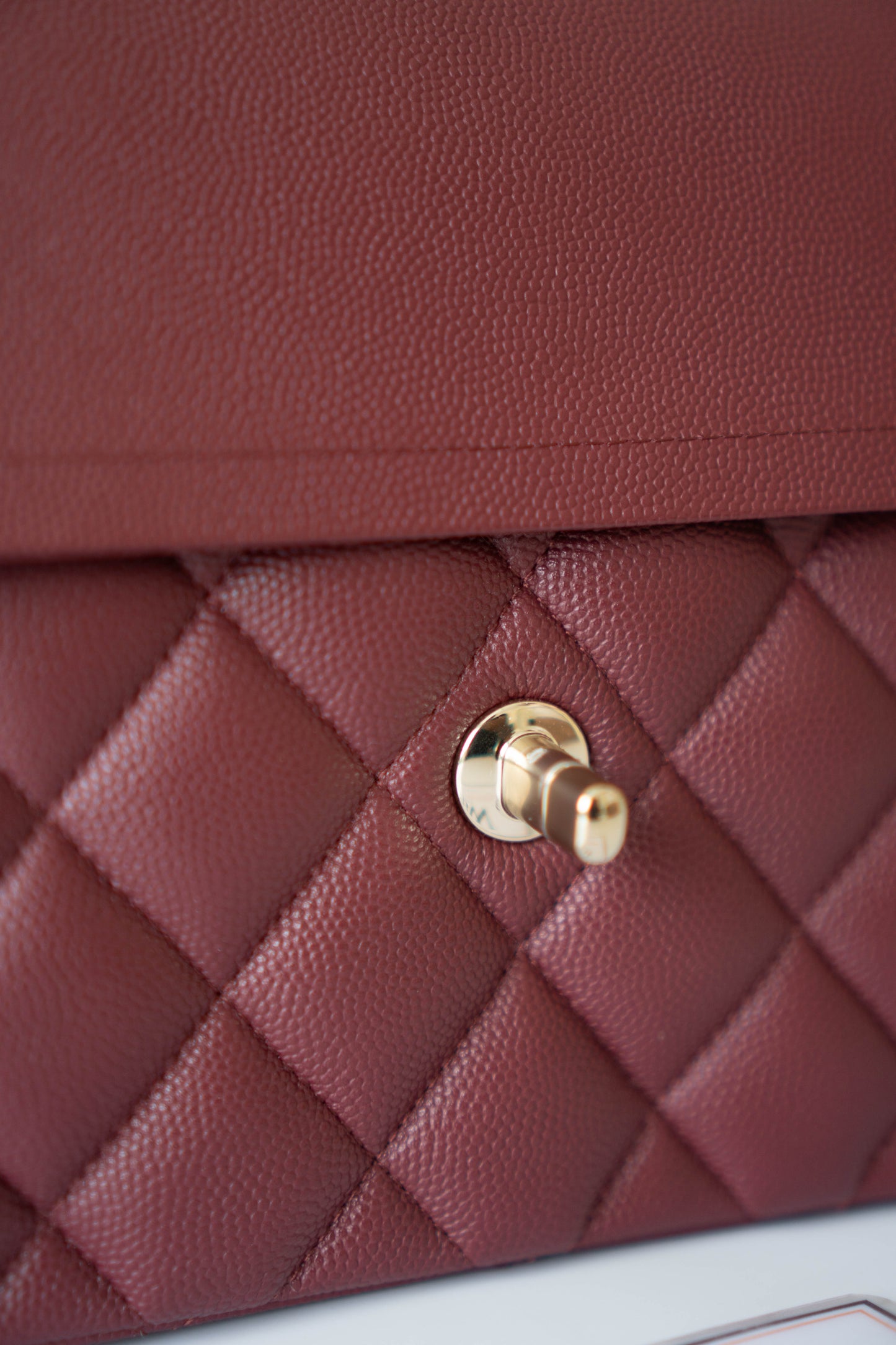 Classic Flap Jumbo – Burgundy Quilted Leather with Gold Hardware