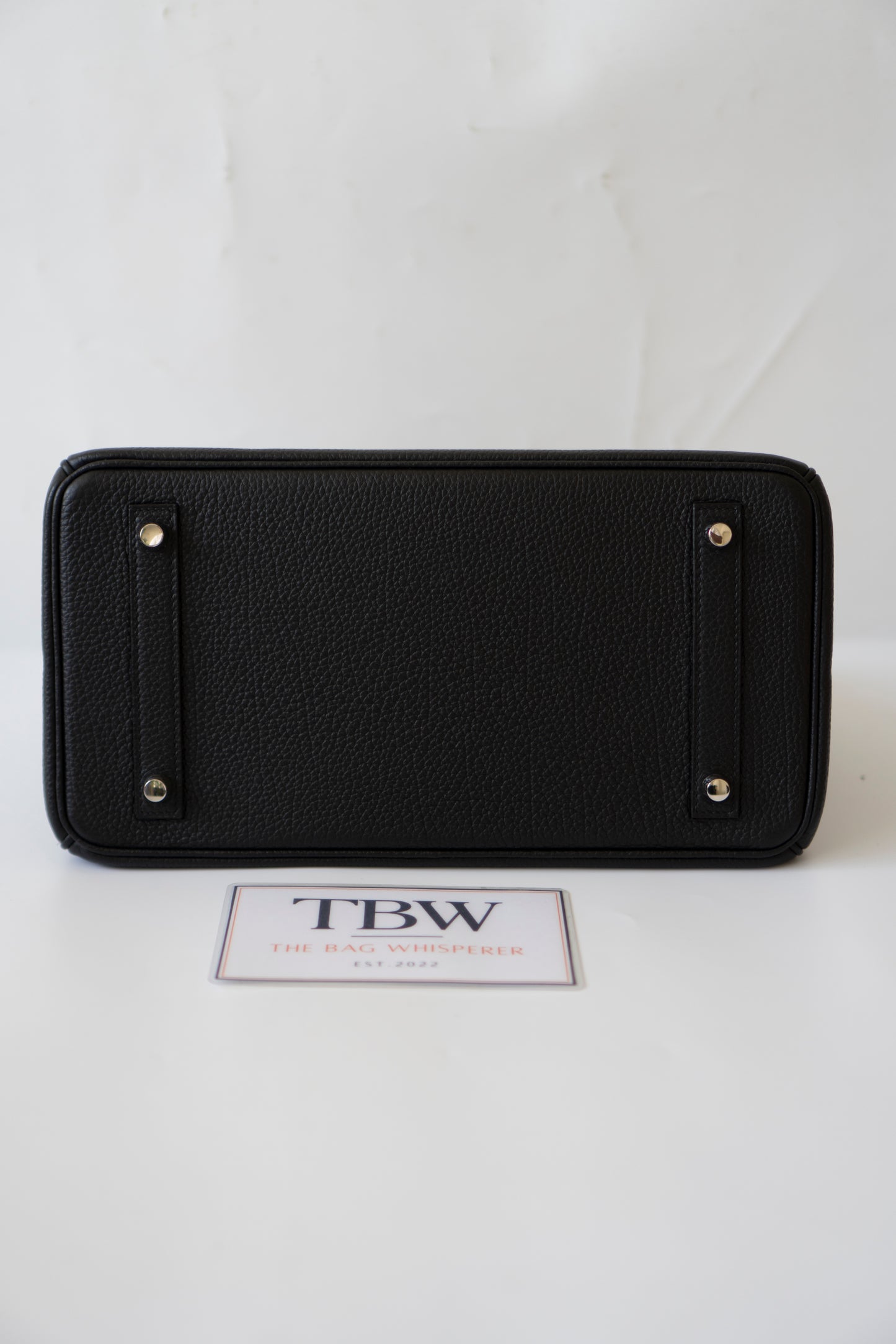 Birkin 30 – Noir Togo Leather With Intricate Natural Veining, Palladium Hardware