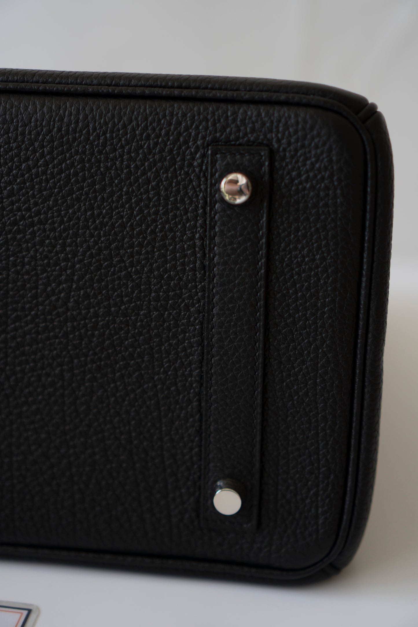 Birkin 30 – Noir Togo Leather With Intricate Natural Veining, Palladium Hardware