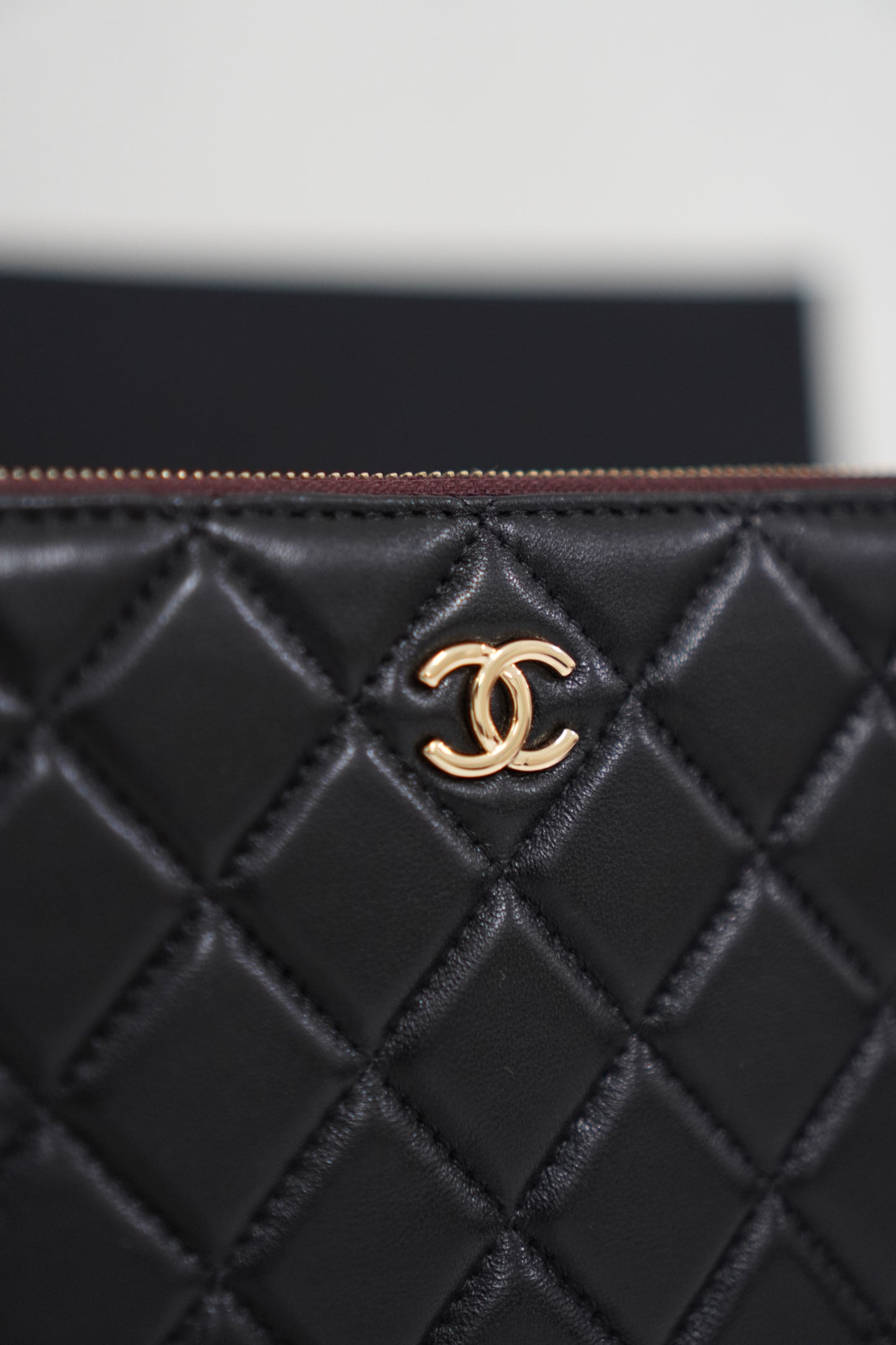 Le Boy Clutch Bag in Black Caviar Leather