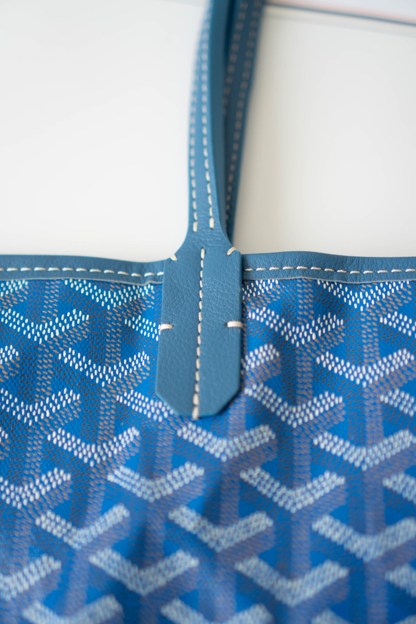 St. Loui GM – Blue Canvas with Leather Trim