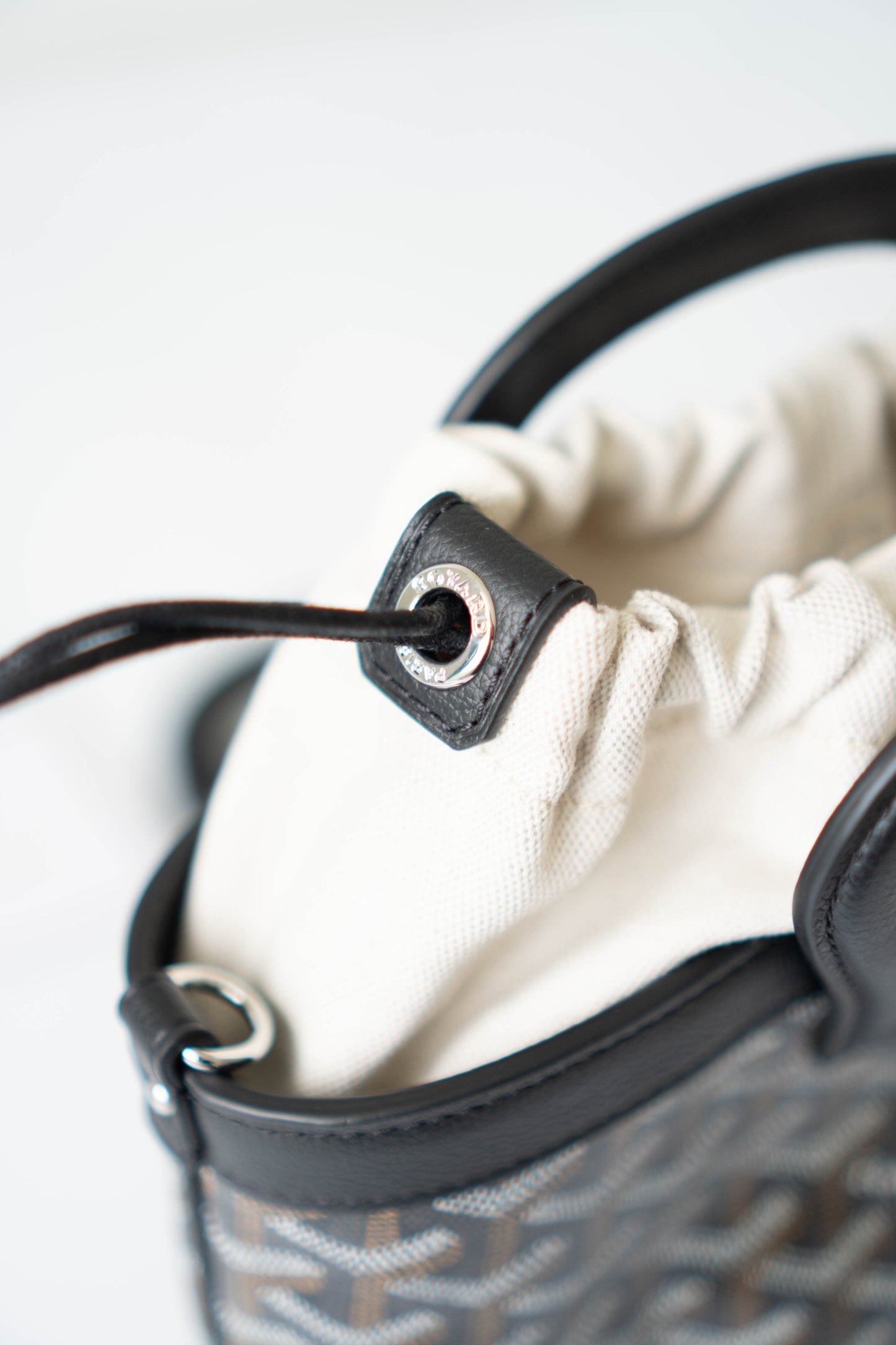 Beluga Mini Bag – Black Monogram with Palladium Hardware
