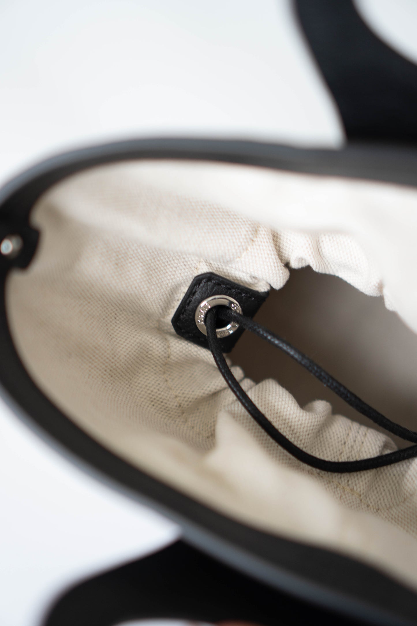 Beluga Mini Bag – Black Monogram with Palladium Hardware