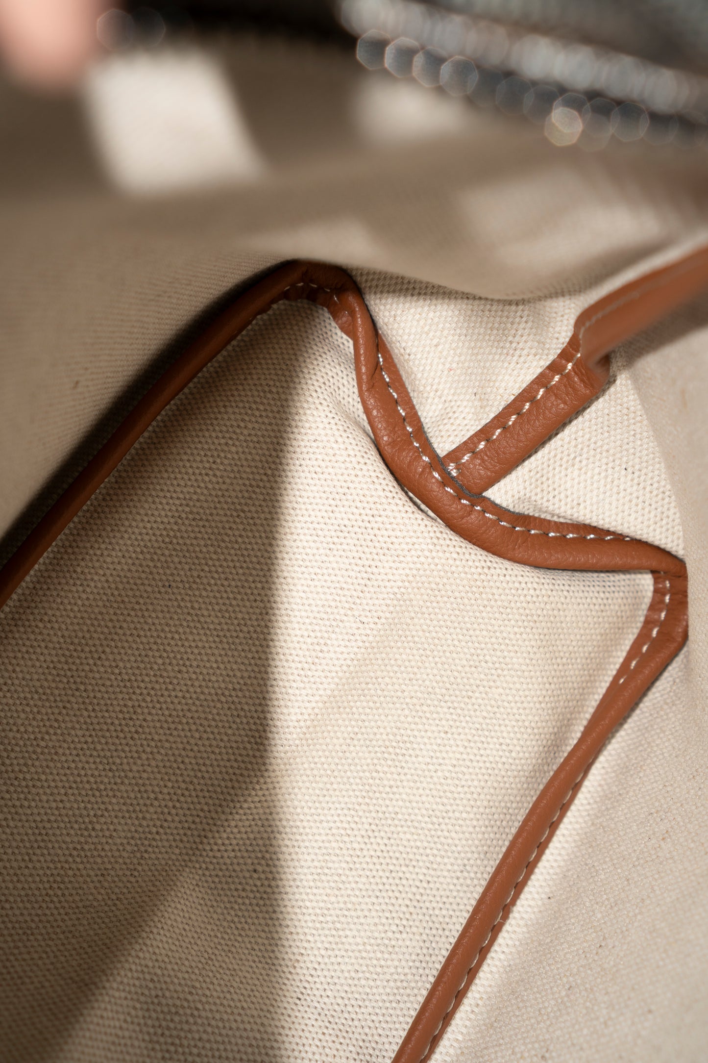 Bohème Mini Hobo Bag – Black &amp; Tan Goyardine Canvas with Tan Leather Trim