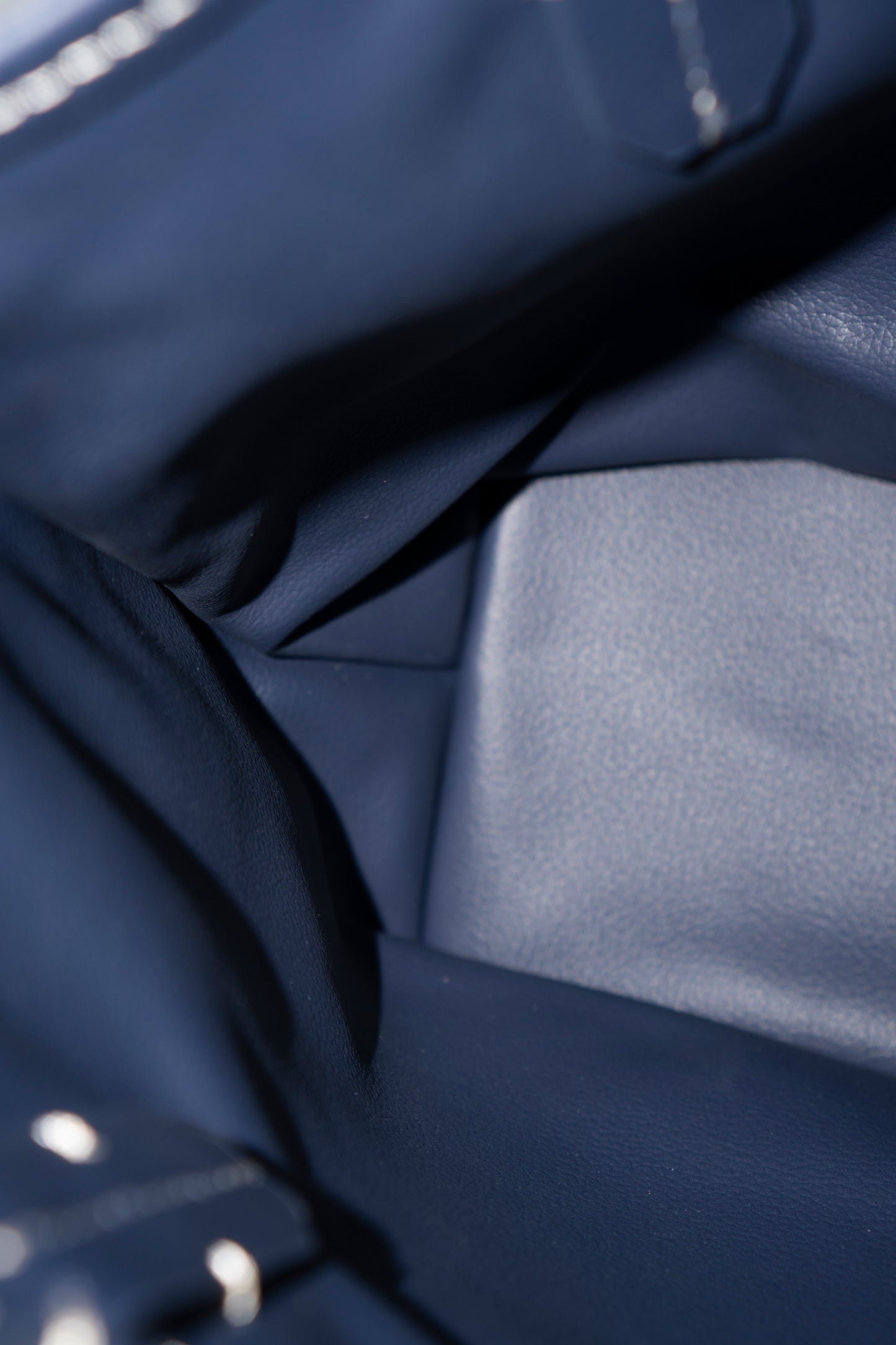Mini Anjou – Navy Blue Goyardine Canvas with Chevroches Calfskin Leather