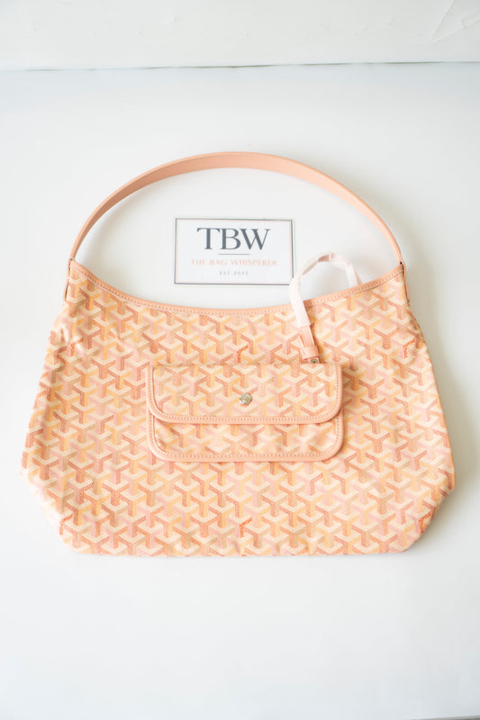 Bohème Hobo Bag – Powder Pink Limited Edition Goyardine Canvas with Pink Leather Trim