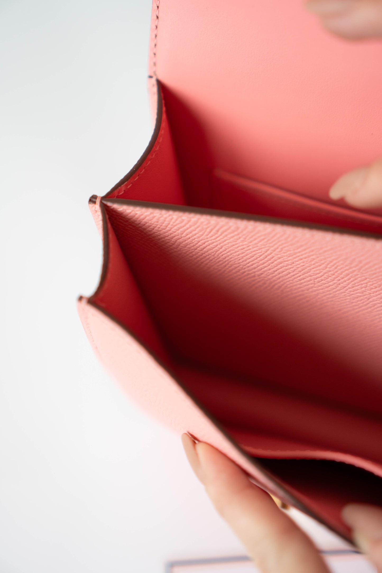 Constanc 19 – Rose Sakura Epsom with Gold Hardware
