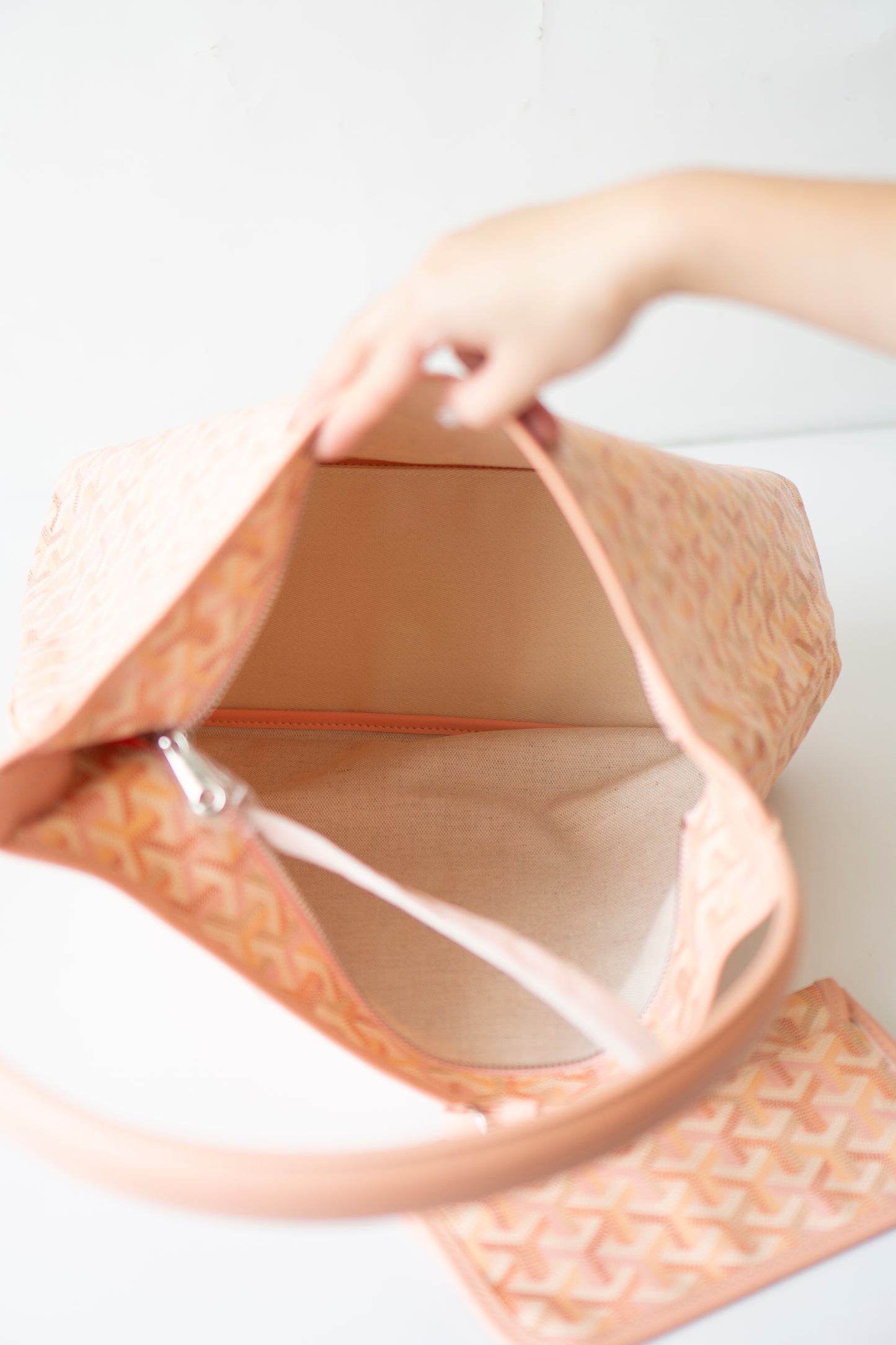 Bohème Hobo Bag – Powder Pink Limited Edition Goyardine Canvas with Pink Leather Trim