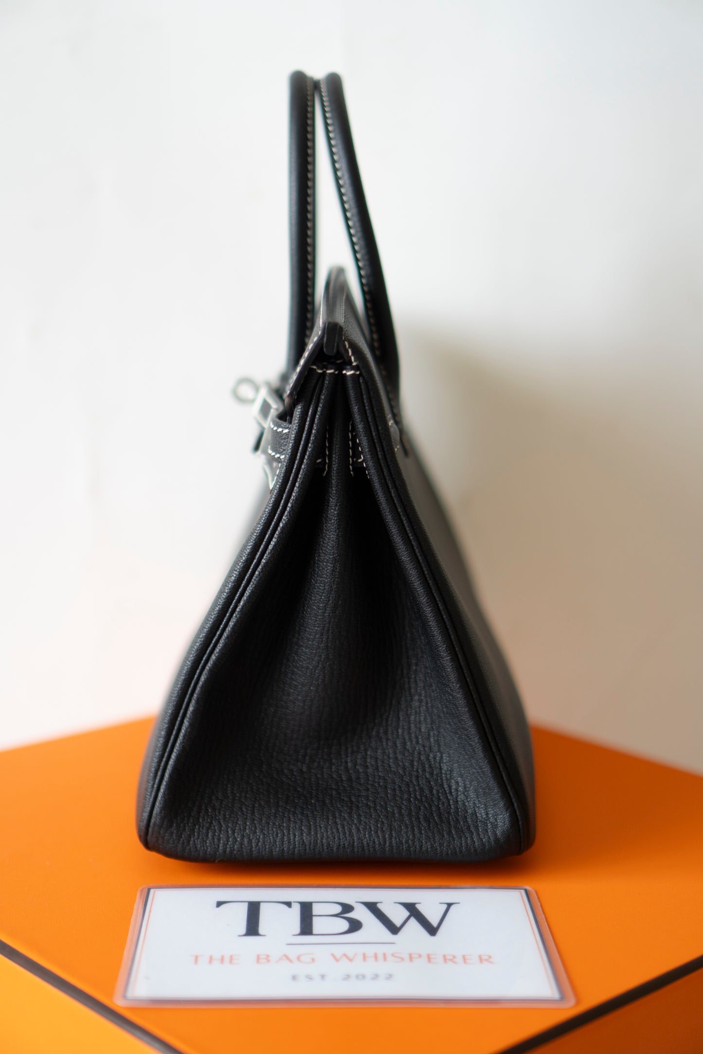 BK 25 Verso – Noir Chèvre with Blue Électrique Interior | Special Order (HSS)