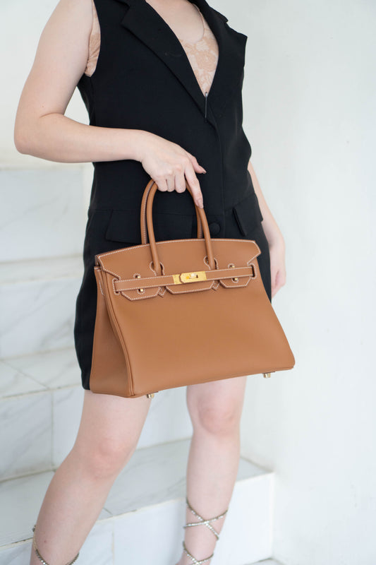 BK 30 – Gold Togo with Gold Hardware