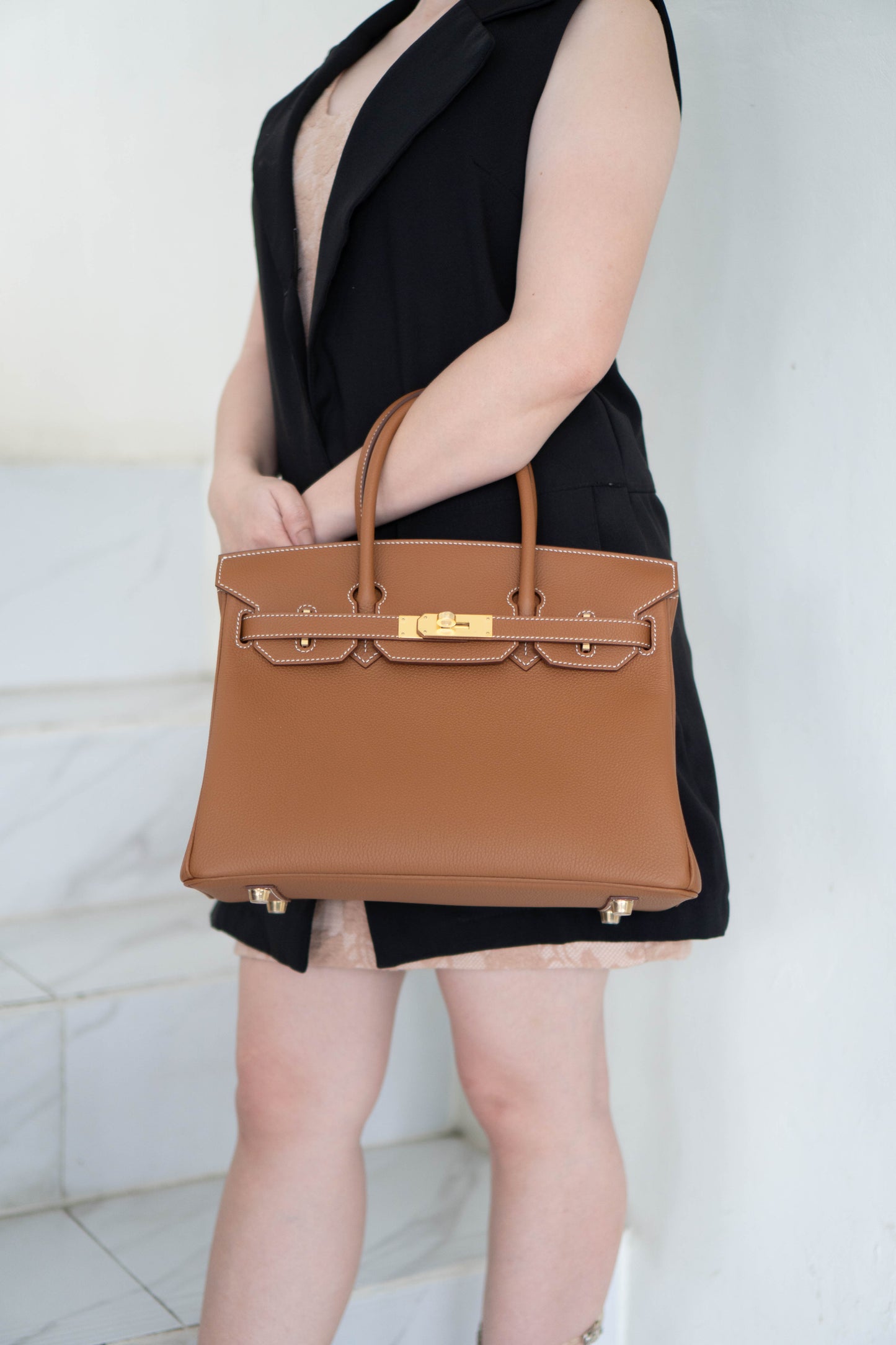 BK 30 – Gold Togo with Gold Hardware