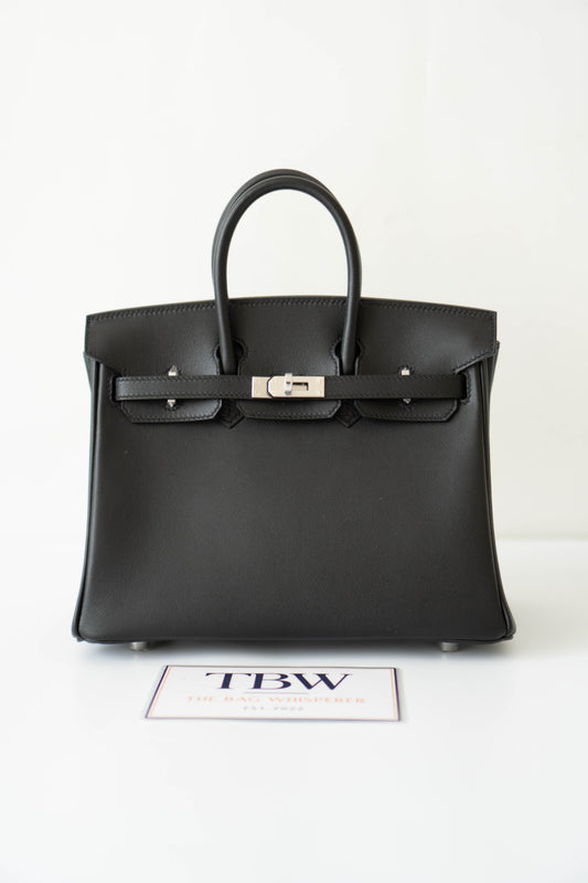 BK 25 – Noir Volupto Leather with Palladium Hardware