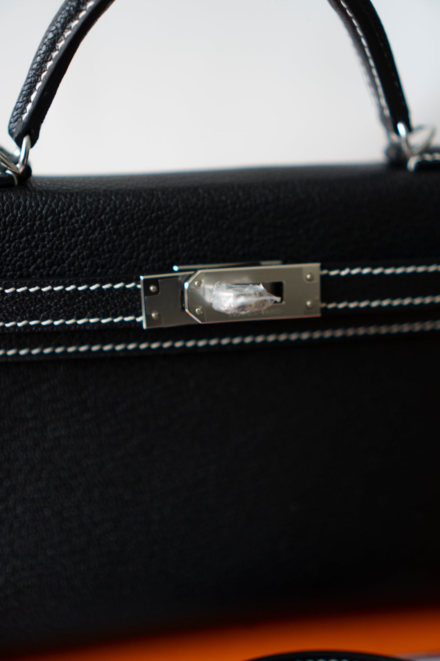 Mini KL II Sellier – Noir Chèvre with Gris Perle Interior | HSS Special Order