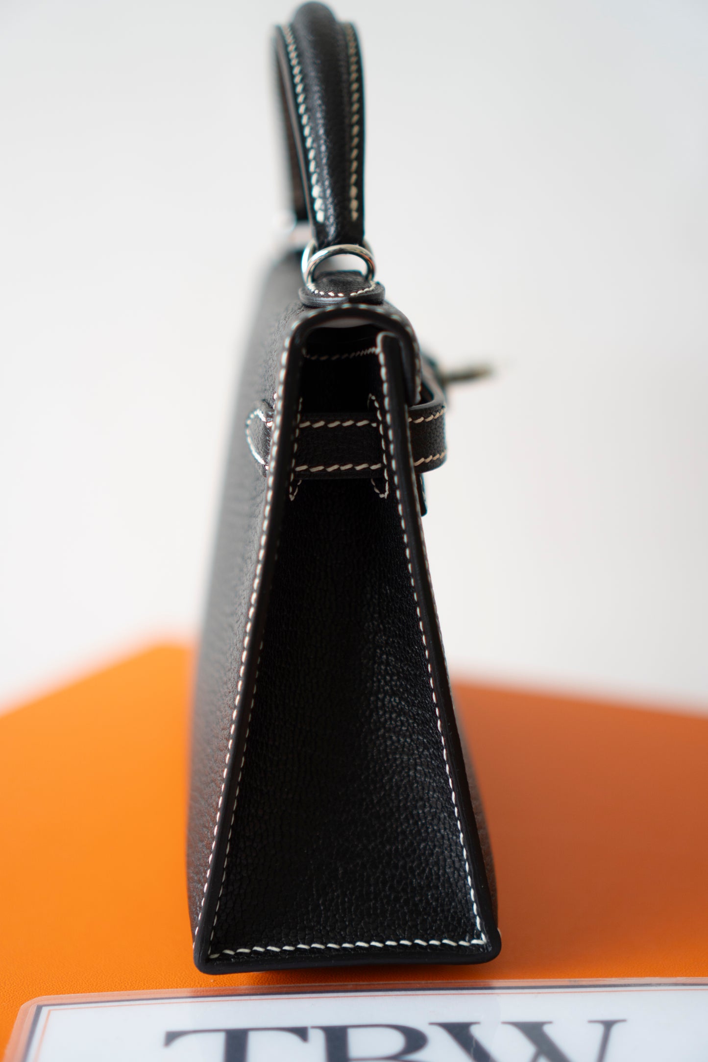 Mini KL II Sellier – Noir Chèvre with Gris Perle Interior | HSS Special Order