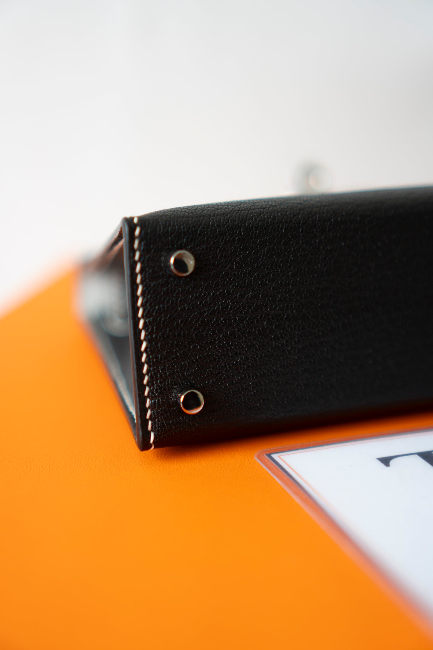 Mini KL II Sellier – Noir Chèvre with Gris Perle Interior | HSS Special Order