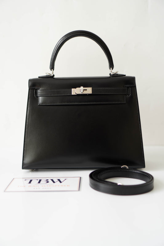 KL 25 – Black Box Leather with Palladium Hardware