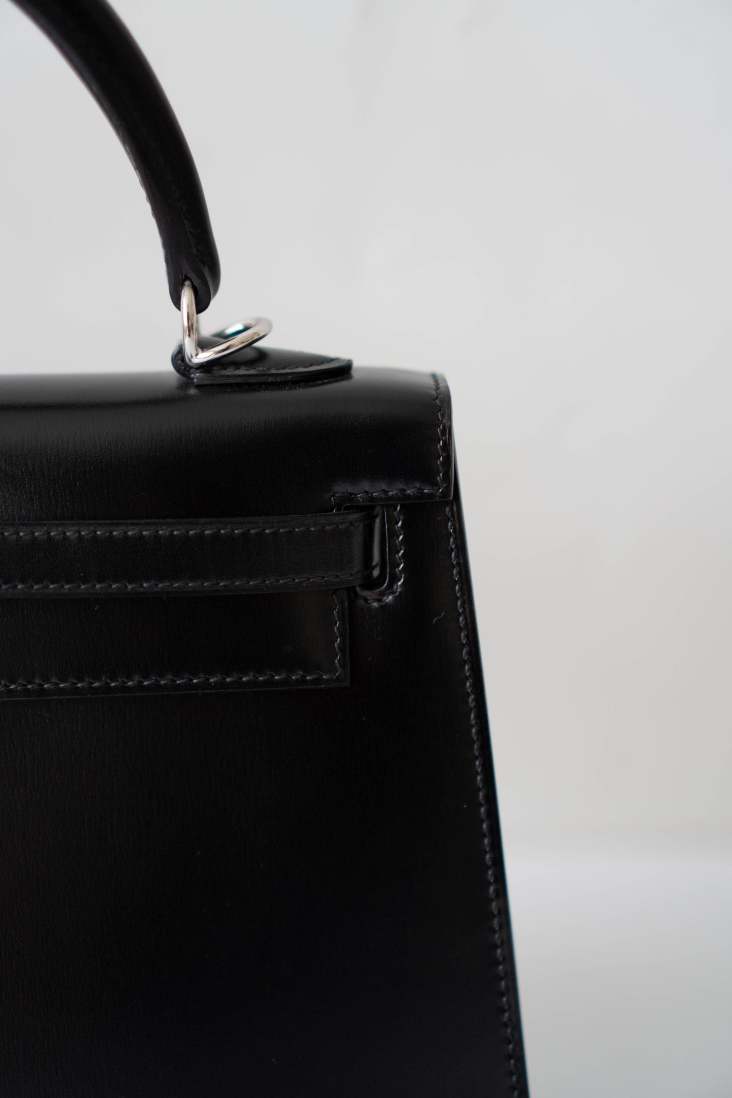 KL 25 – Black Box Leather with Palladium Hardware