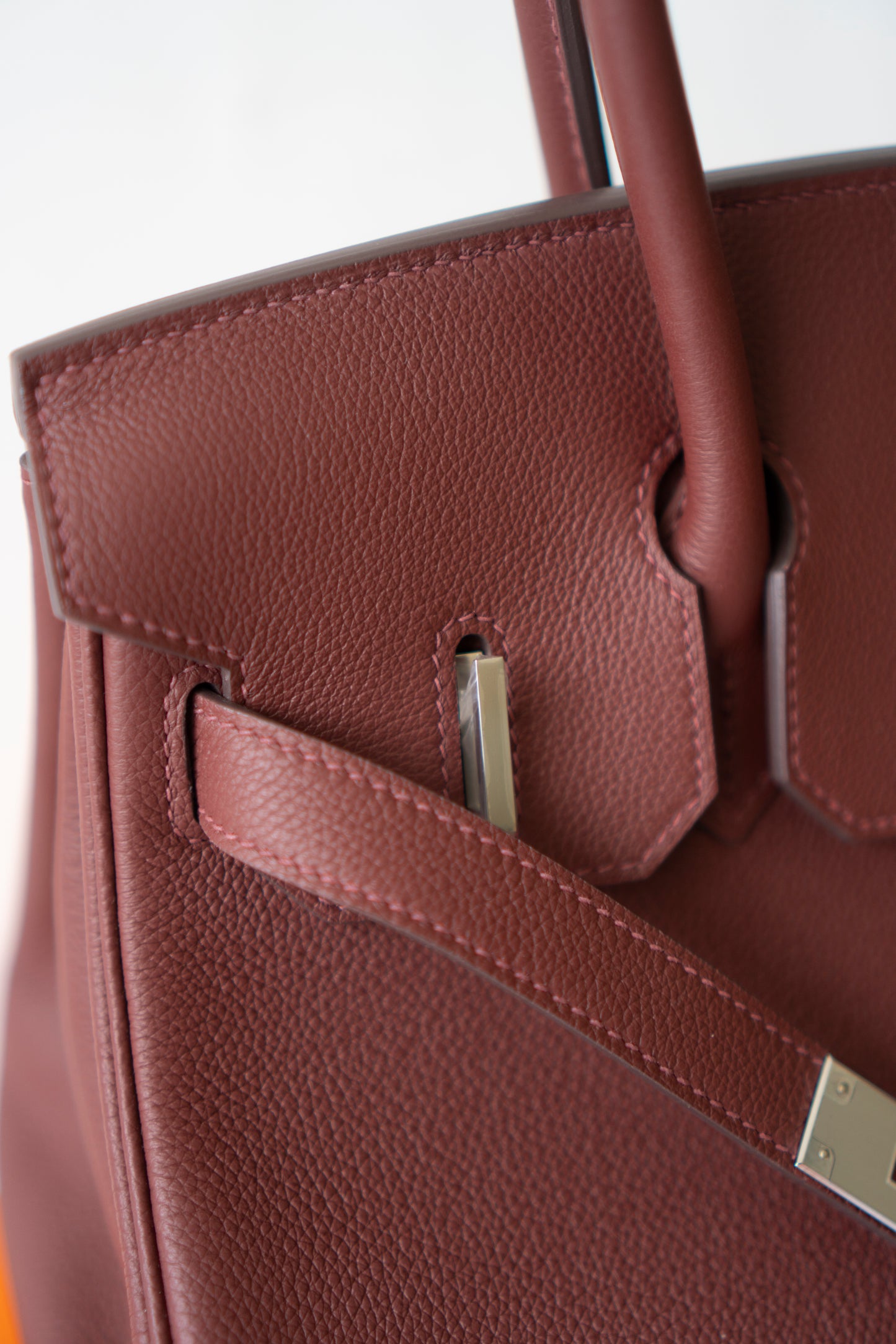 BK Shoulder 29 – Rouge H Evercolor with Palladium Hardware