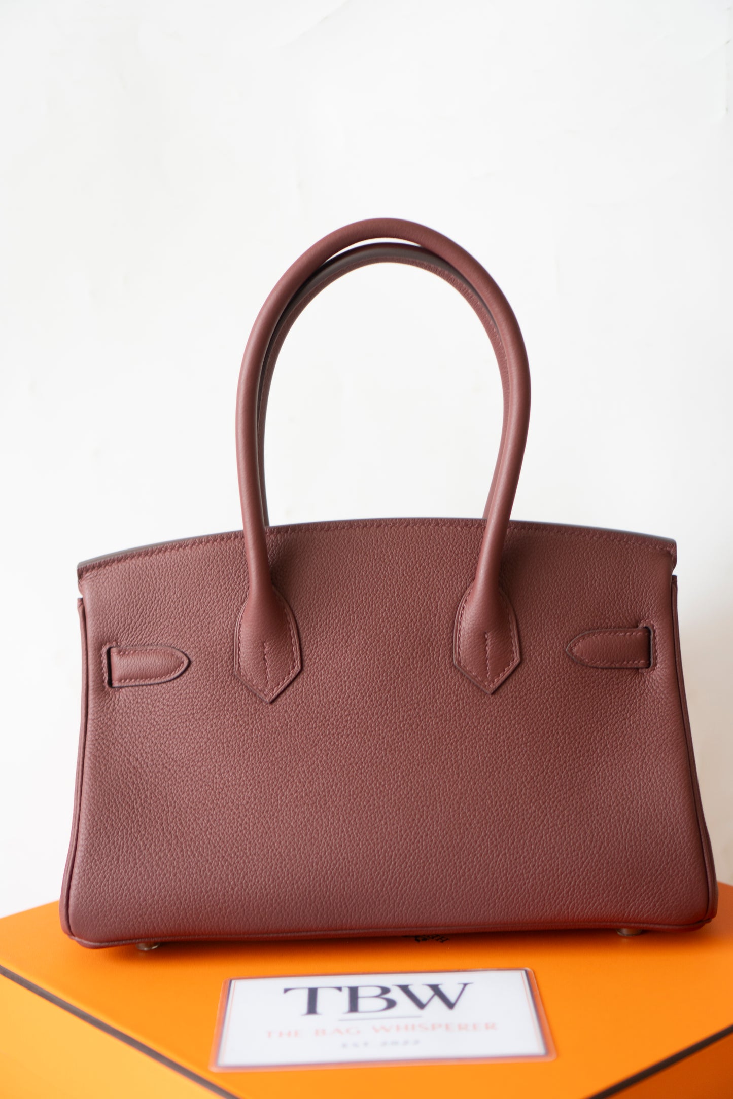 BK Shoulder 29 – Rouge H Evercolor with Palladium Hardware