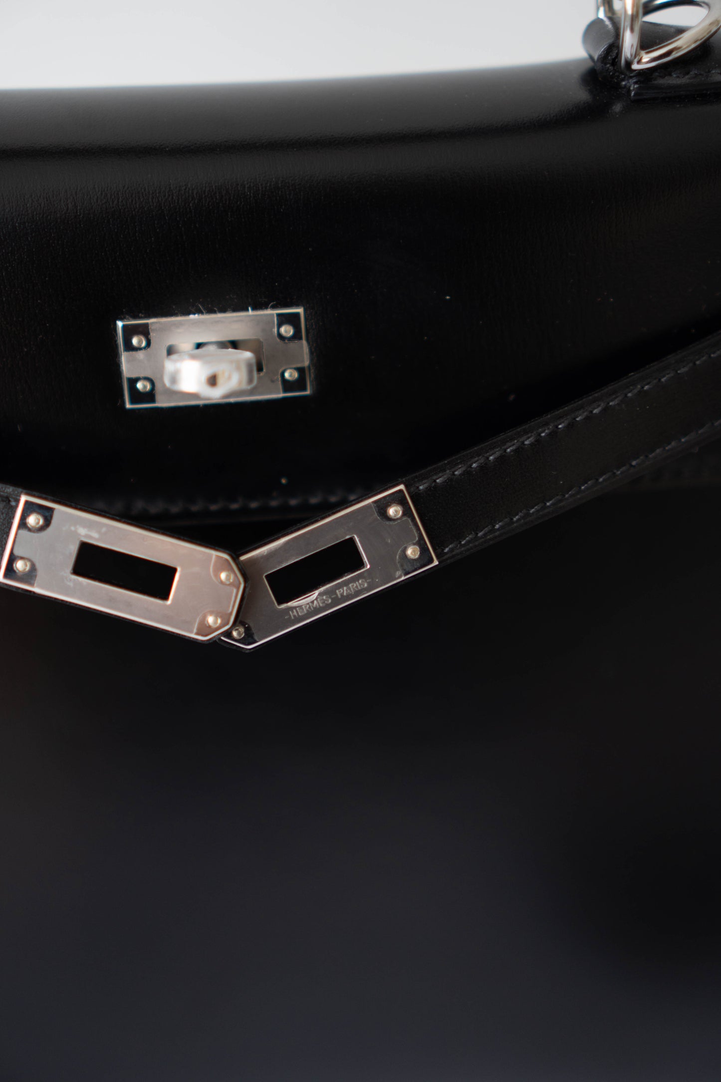 KL 25 – Black Box Leather with Palladium Hardware