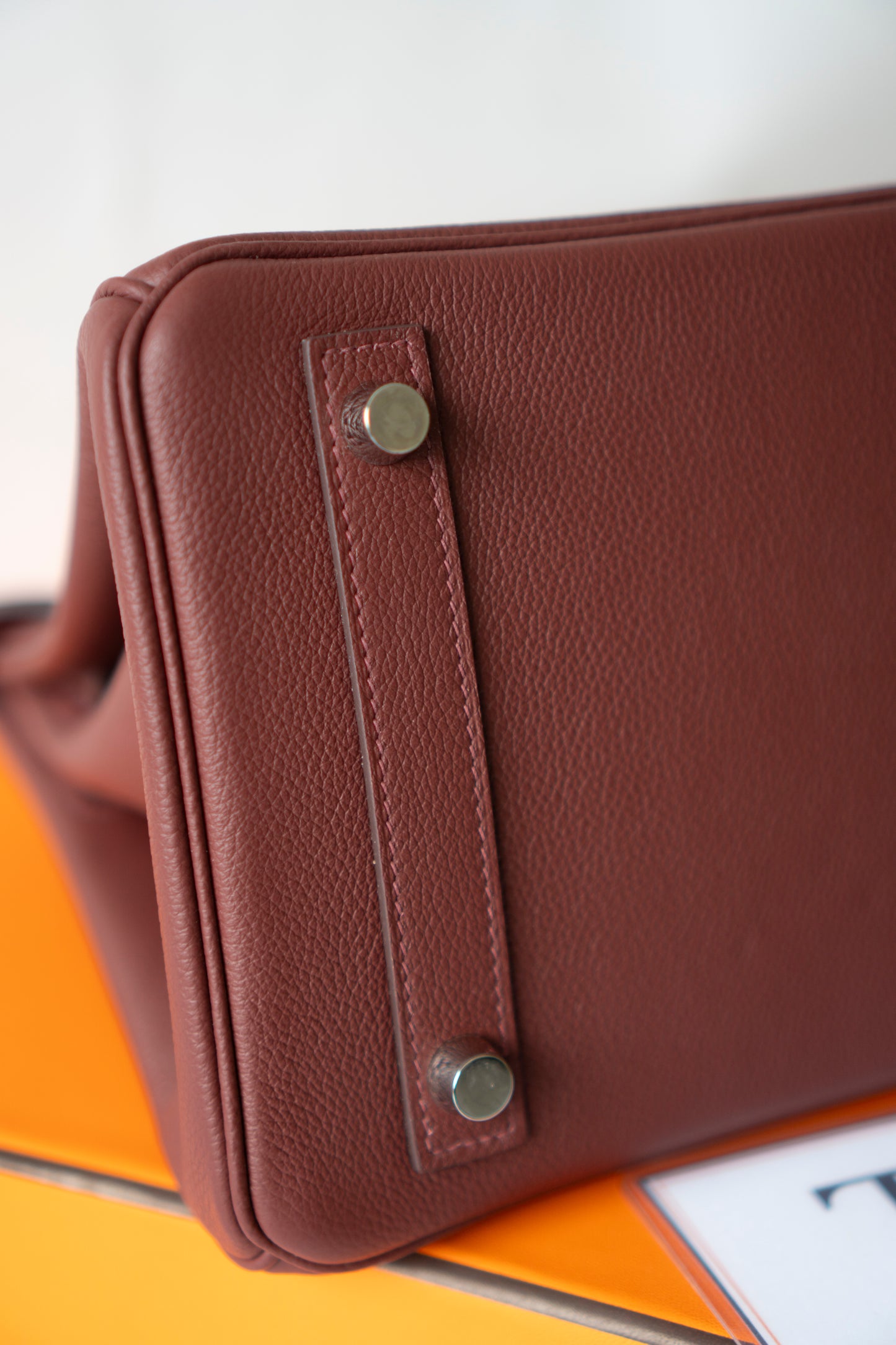 BK Shoulder 29 – Rouge H Evercolor with Palladium Hardware