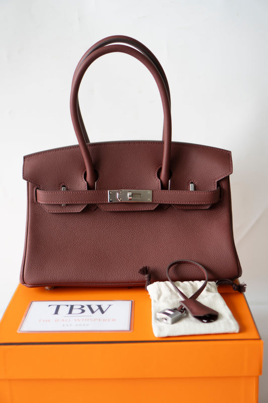 BK Shoulder 29 – Rouge H Evercolor with Palladium Hardware
