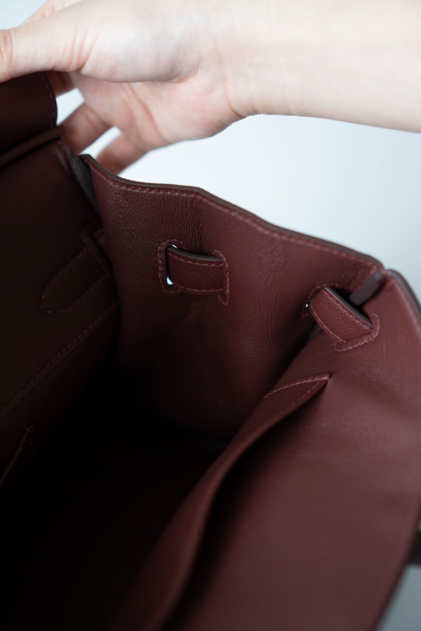 BK Shoulder 29 – Rouge H Evercolor with Palladium Hardware