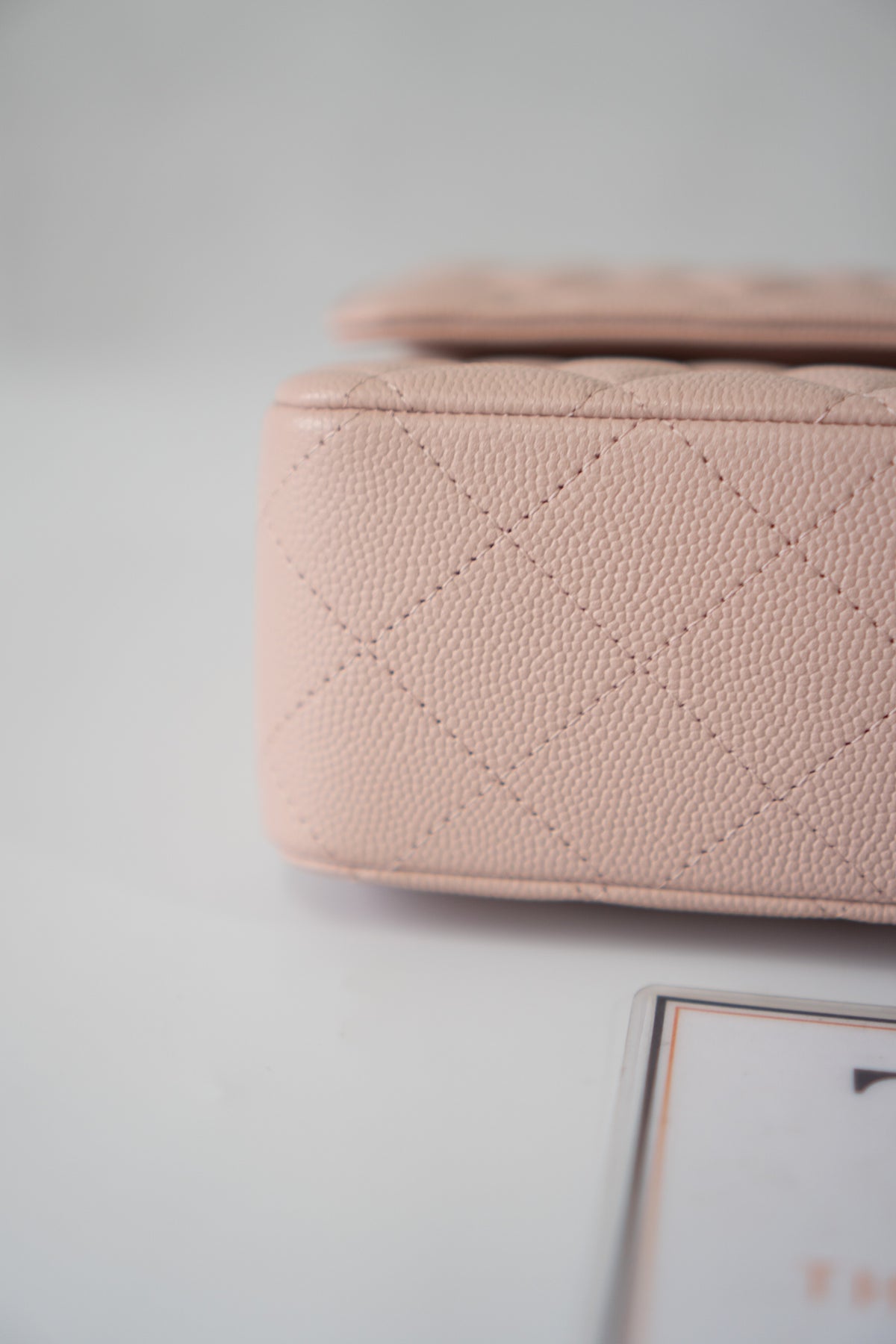 Classic Medium Flap Bag – Light Pink Caviar Leather with Light Gold Hardware