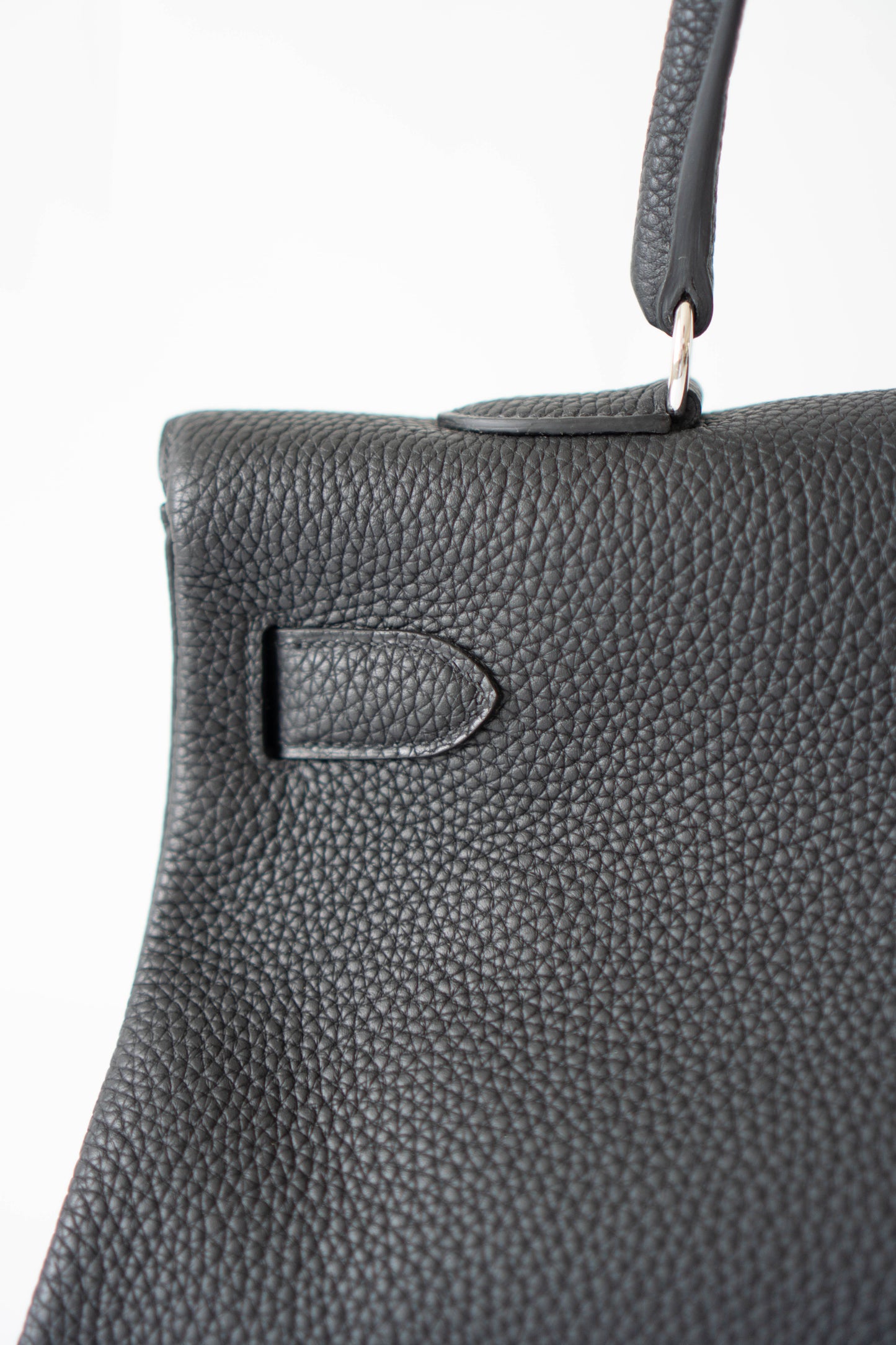 Shoulder KL 42 – Noir Clemence Leather with Palladium Hardware