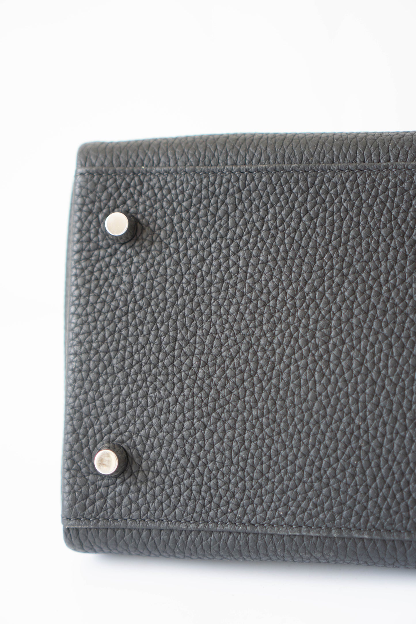Shoulder KL 42 – Noir Clemence Leather with Palladium Hardware