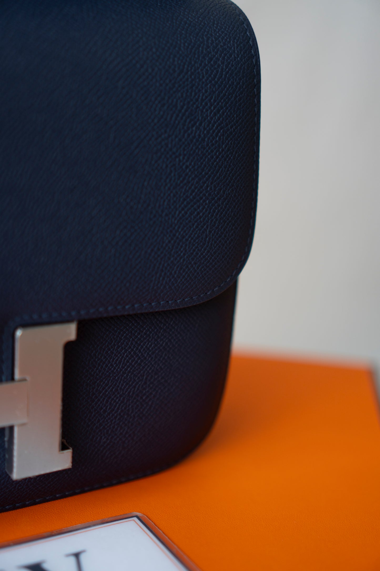 Constanc 24 – Blue Indigo Epsom with Palladium Hardware