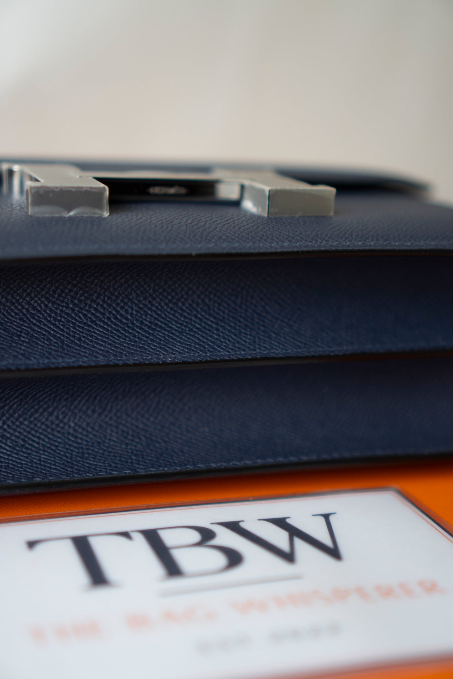 Constanc 24 – Blue Indigo Epsom with Palladium Hardware